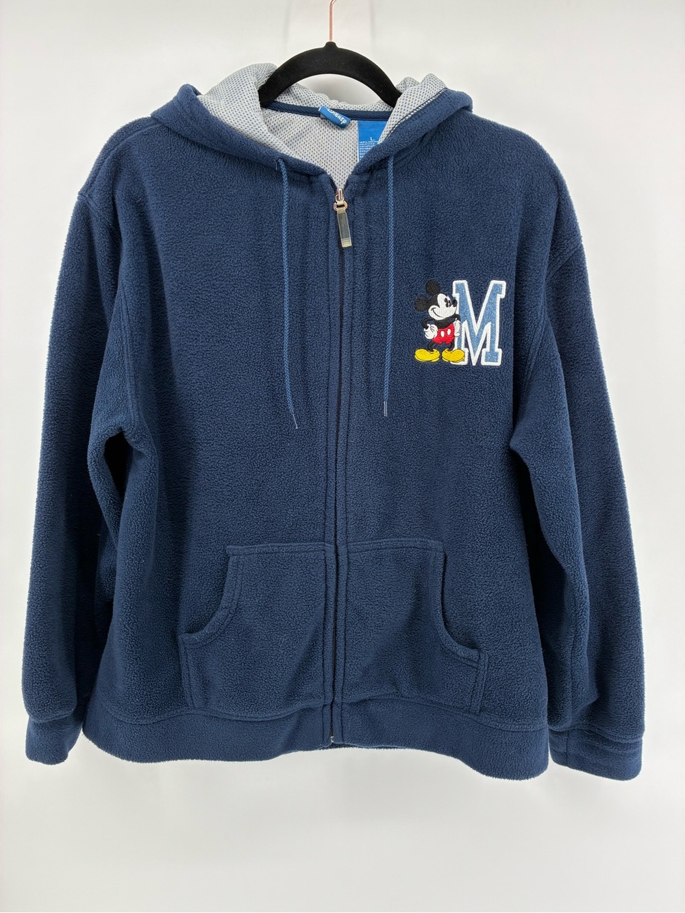 Disney Navy Blue Mickey Fleece Zip Hoodie